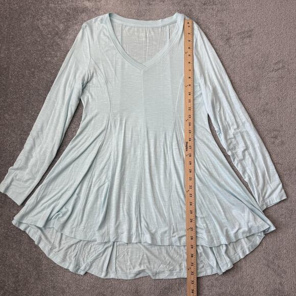 Soft Surroundings Tunic Womens Small Long Sleeve V Neck Flare Hem Lightweight - Picture 7 of 8